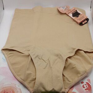 SHAPERMINT Beige HIGH WAIST SHAPER PANTY 3XL Waist 42.5-46" Hips 52.5-55.5"